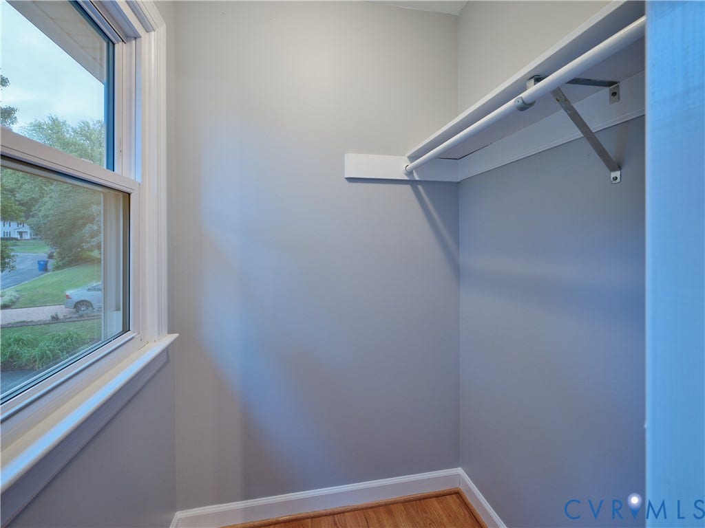 1708 Windingridge Court, Henrico, VA 23238 Walk-in closet with window. Kind of like a boudoir!