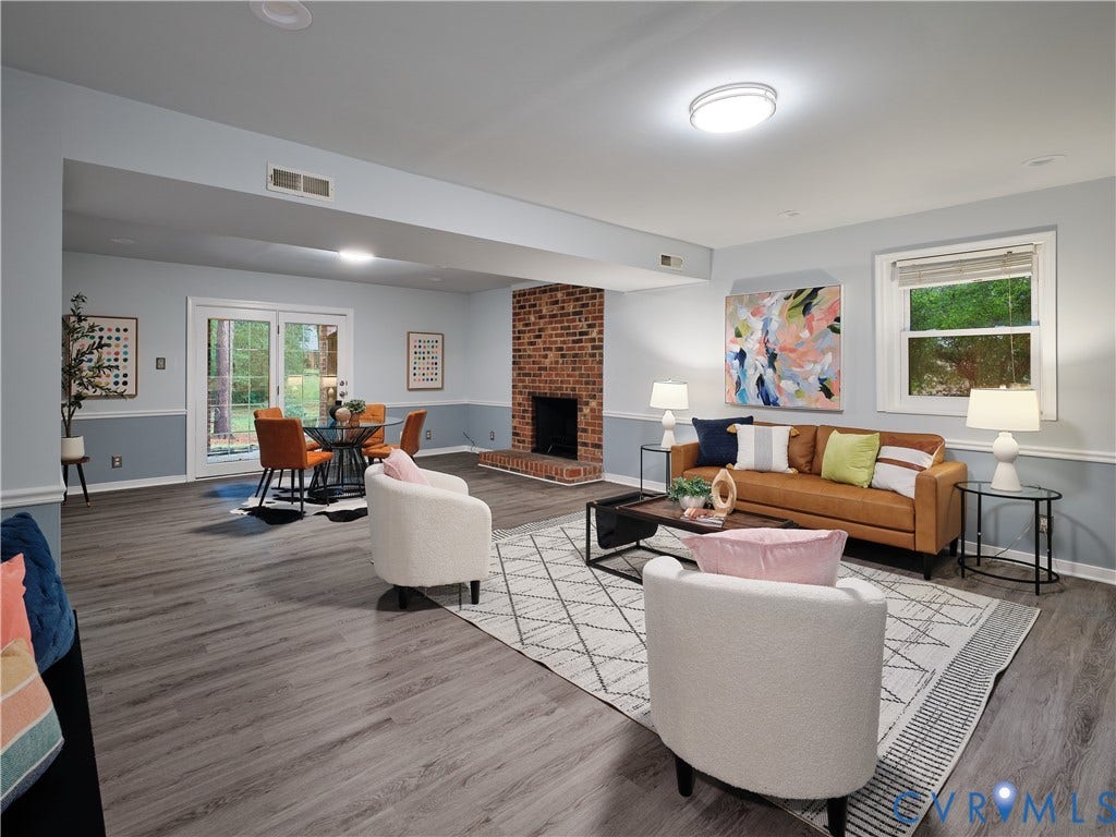 1708 Windingridge Court, Henrico, VA 23238 Amazing hang-out space in the lower level, perfect for game days or nights.