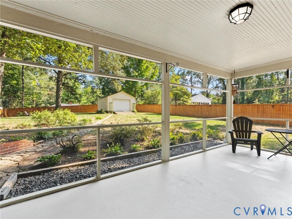2419 Pineway Drive, Shirley Hills, Richmond, VA 23225 Screened Porch
