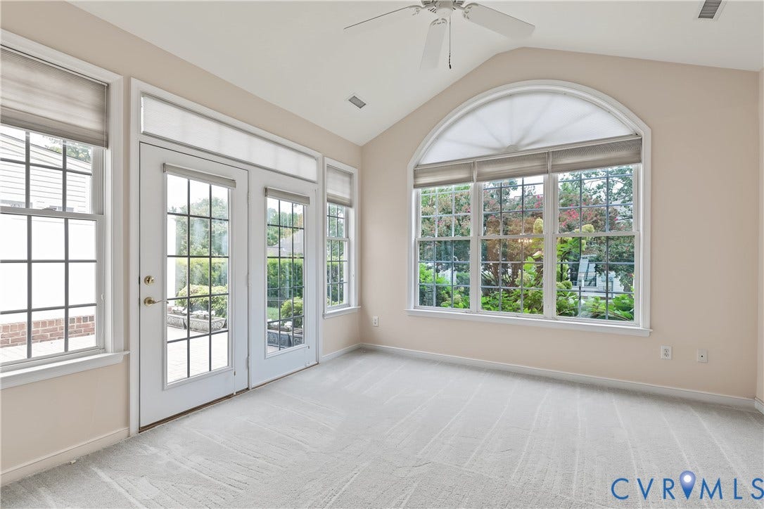 Florida Room with Direct Access to Patio.