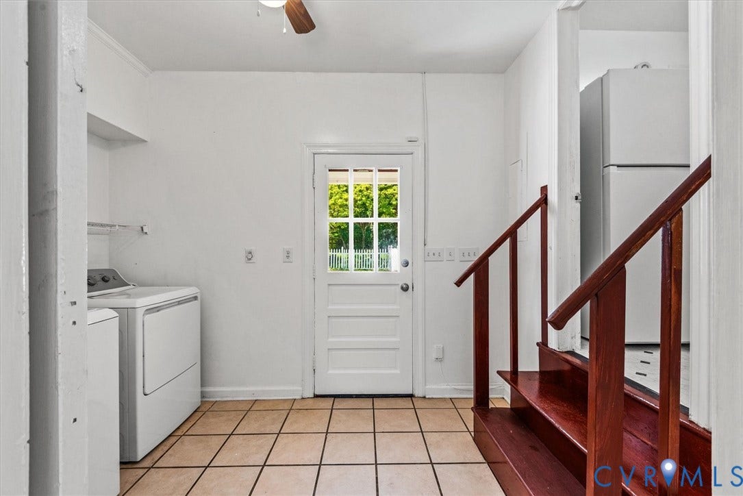 13012 Harrowgate Road, Chesterfield, VA 23831 Tile flooring, a built-in shelf, and a ceiling fan