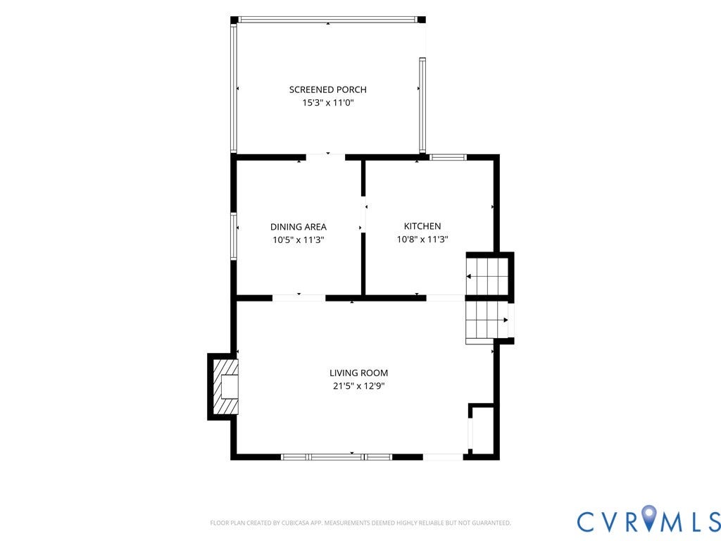 7548 Piney Branch Road, Stratford Hills, Richmond, VA 23225 Floor plan