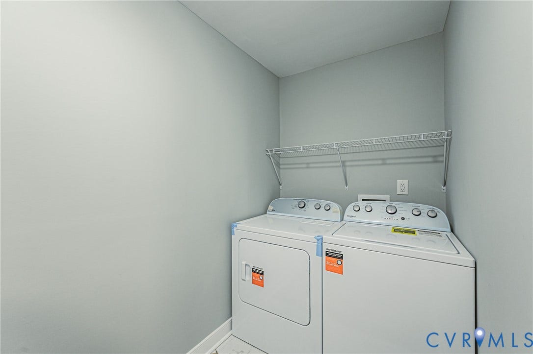 1608 Bryan Street, Richmond, VA 23223 Dedicated laundry area featuring a wire shelving unit