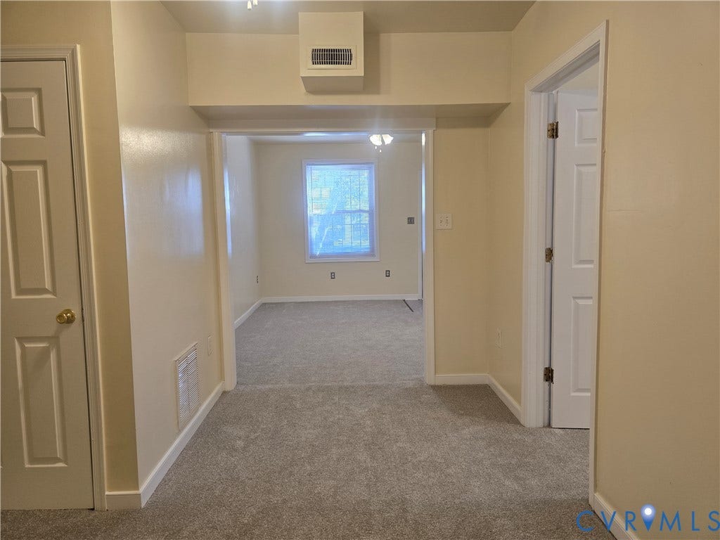 114 S Addison Street, #Lower, Richmond, VA 23220 Dining area with closet, opens to living room