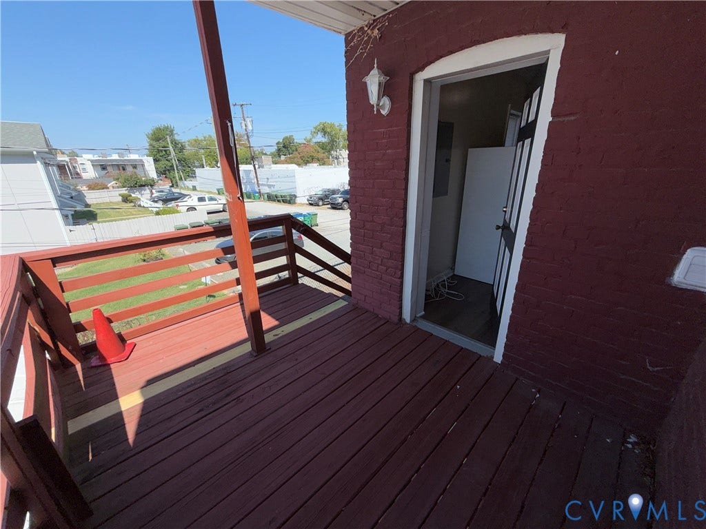 114 S Addison Street, #Upper, Richmond, VA 23220 rear deck