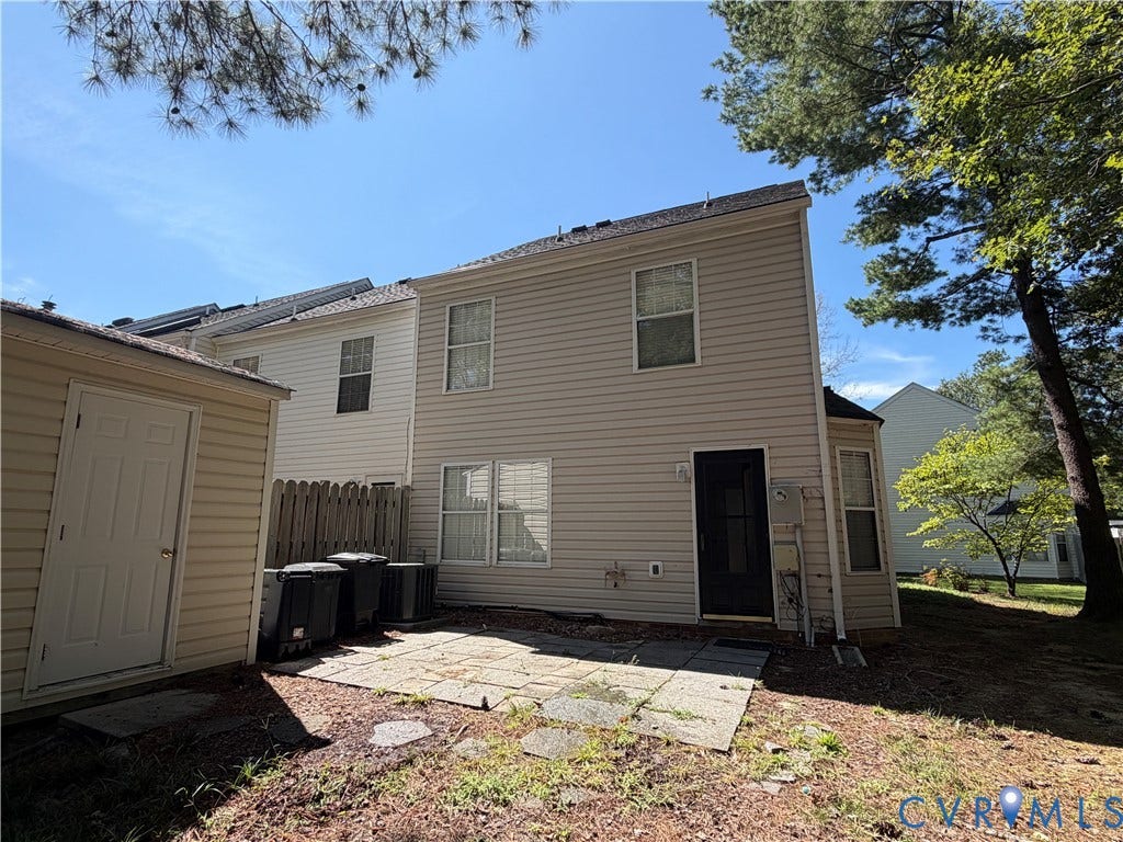1838 Timberly Waye, Henrico, VA 23238 Private patio, surrounded by trees