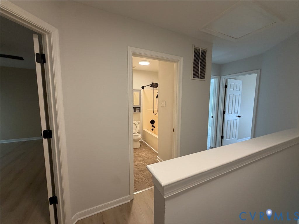1838 Timberly Waye, Henrico, VA 23238 upstairs features 3 bedrooms and 2 full baths