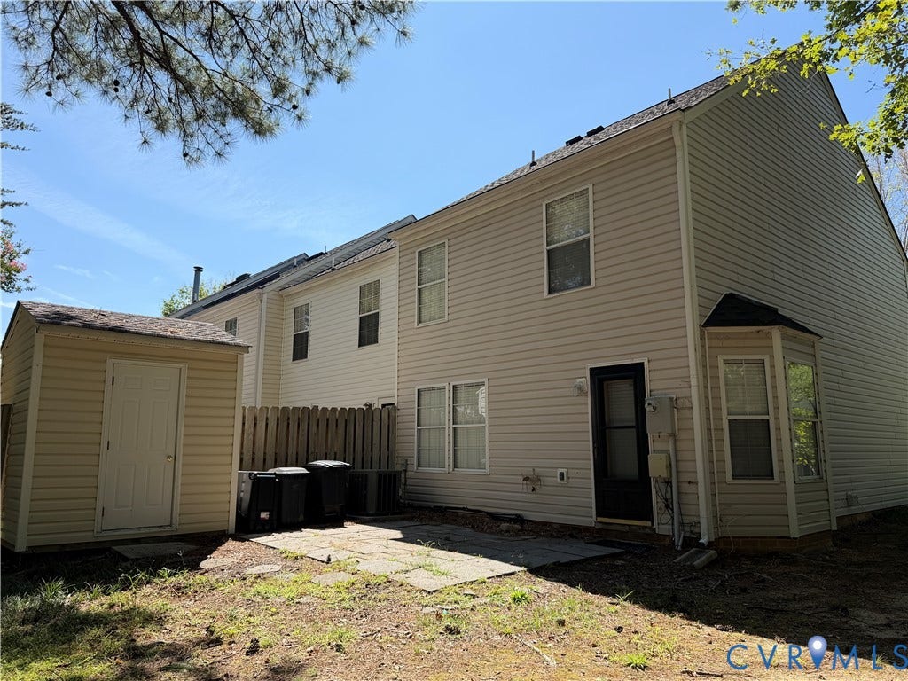 1838 Timberly Waye, Henrico, VA 23238 Private patio, surrounded by trees