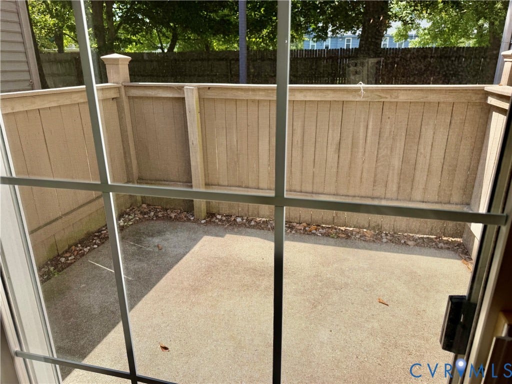 View out the living room door