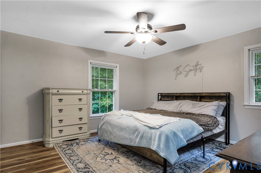 Wood-finish flooring with a neutral wall palette