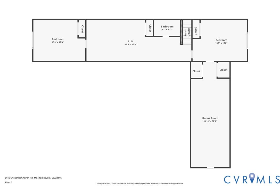 6446 Chestnut Church Road, Mechanicsville, VA 23116 l2nd floor plan