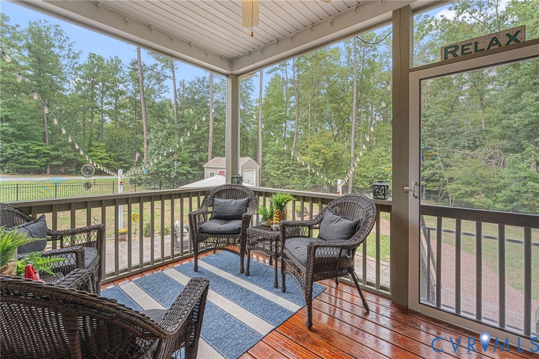 6446 Chestnut Church Road, Mechanicsville, VA 23116 Screened Porch