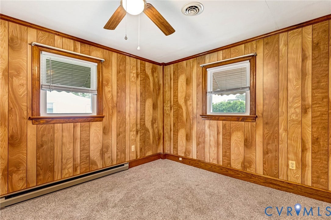 2503 Carlisle Avenue, Henrico, VA 23231 Wood-paneled walls with rich wood trim
