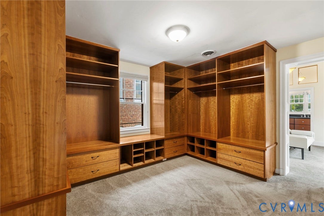 2714 E Broad Street, Church Hill, Richmond, VA 23223 Custom built-in wood cabinetry with integrated shelving and drawers