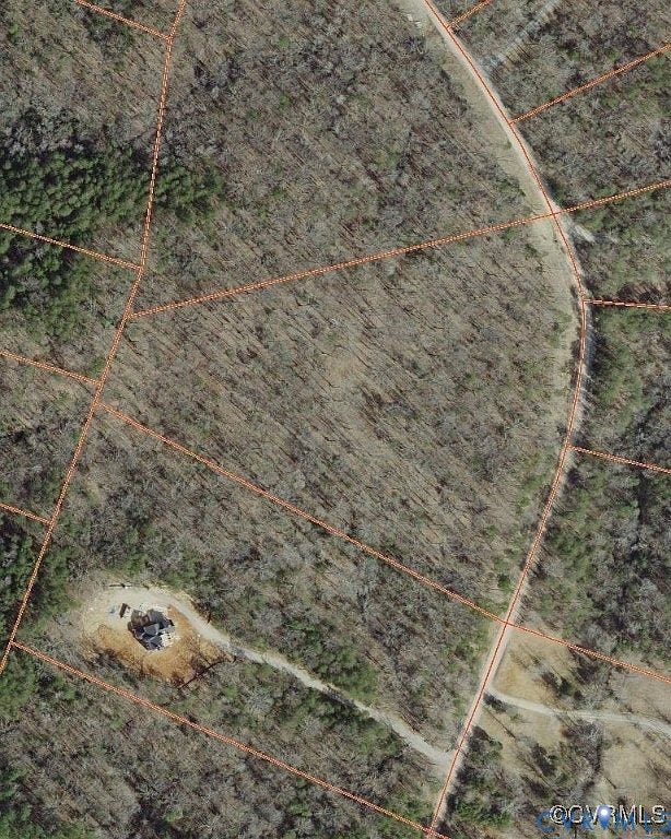 1198 Lickinghole Road, Goochland, VA 23063 Aerial Imagery. Depicting the property boundaries and land features