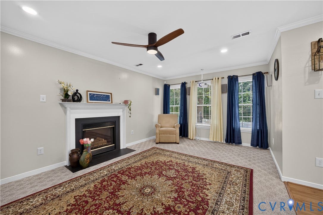 9516 Hungary Woods Drive, Henrico, VA 23060 Spacious Family Room
