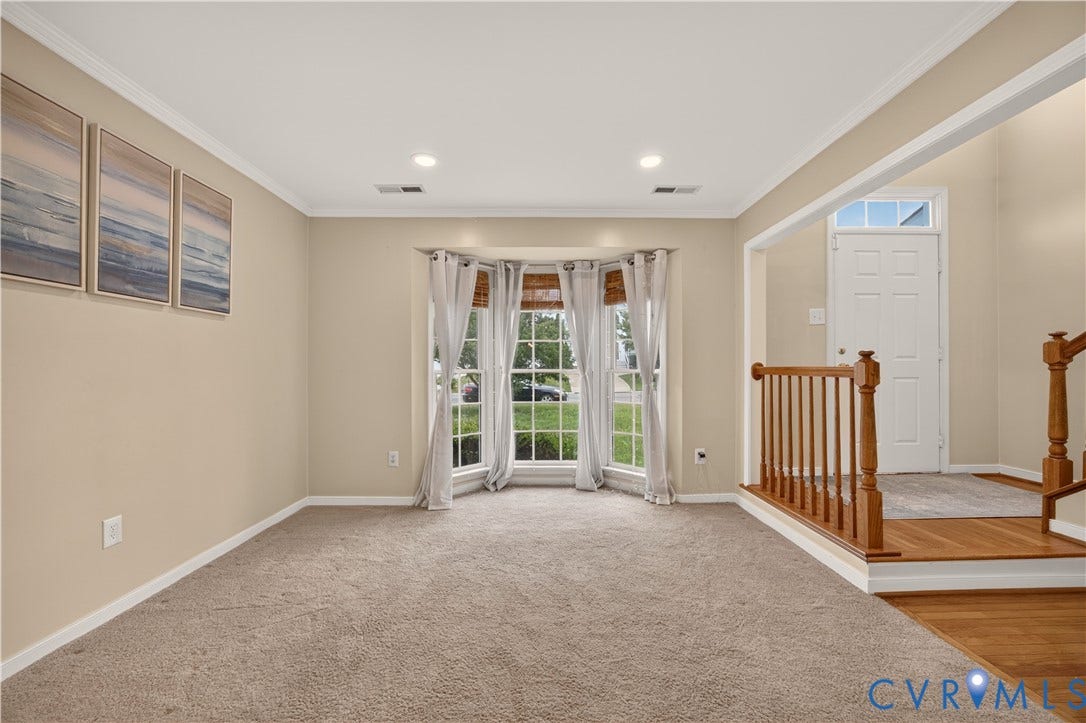 9516 Hungary Woods Drive, Henrico, VA 23060 Bay window offering natural illumination, paired with recessed lighting