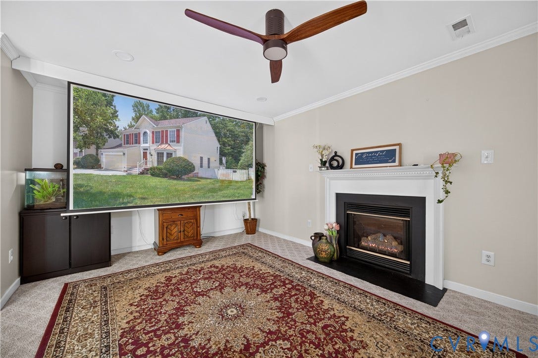 9516 Hungary Woods Drive, Henrico, VA 23060 Home Theatre with surround sound