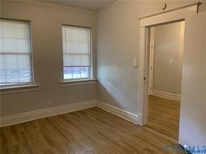 3119-A 4th Avenue, Richmond, VA 23222 Wood-finish flooring with white trim and window casings
