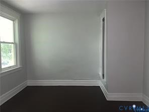 3119-B 4th Avenue, Richmond, VA 23222 Dark wood-finish flooring with white trim and window casing