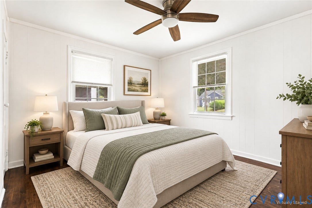 3504 Meadowbridge Road, Richmond, VA 23222 Virtually Staged 1st floor bedroom 1