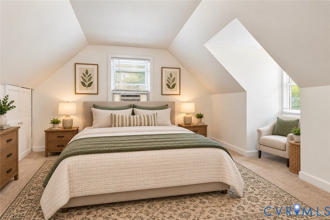 3504 Meadowbridge Road, Richmond, VA 23222 Bedroom 4 with Carpeting -Virtually Staged