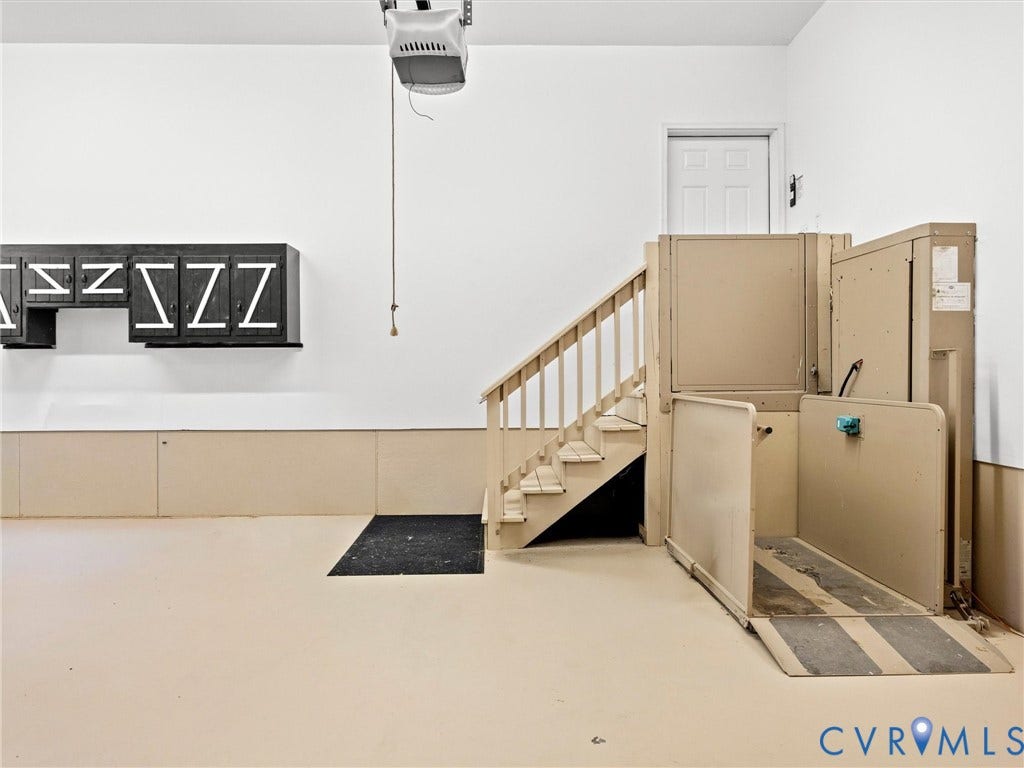 WHEELCHAIR LIFT IN MAIN GARAGE