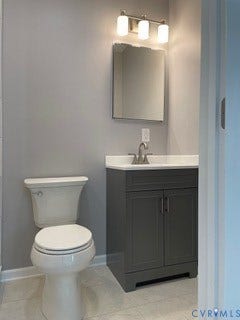 2315 Dee Kay Drive, Henrico, VA 23228 Contemporary vanity with a rectangular sink, single-handle faucet, and two-door storage