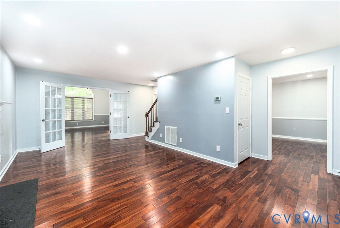 4605 English Cedar Court, Glen Allen, VA 23060 Wood-finish flooring throughout, recessed lighting, and French doors