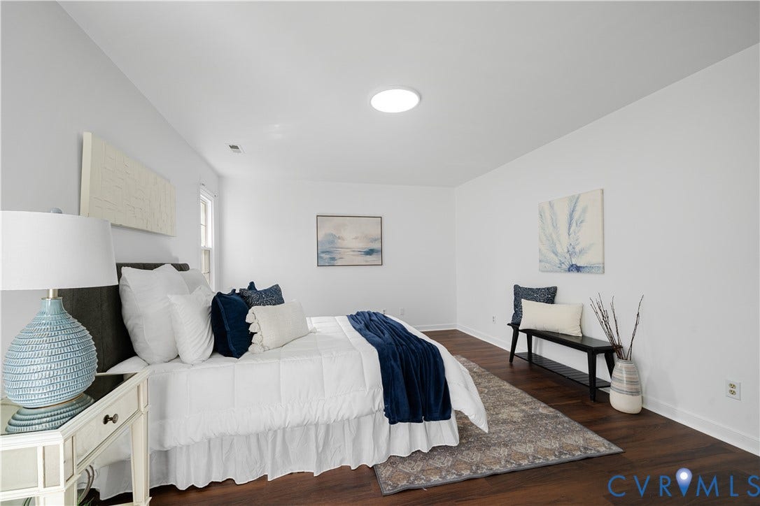 8414 Whirlaway Drive, Matoaca, Midlothian, VA 23112 Recessed lighting, wood-finish flooring, white walls, and a window