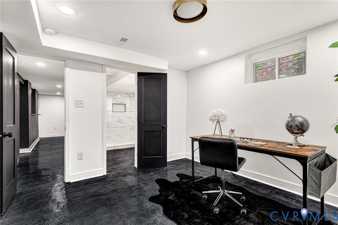 503 Pollock Street, Richmond, VA 23222 Recessed lighting, window with exterior exposure, and black interior doors
