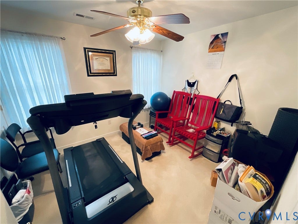 3904 Battersea Place, Henrico, VA 23223 Bedroom currently used as an exercise room