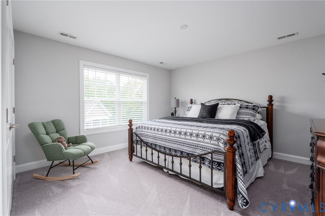 12303 Beech Hall Circle, Manakin Sabot, VA 23103 Light gray wall paint, white trim, and light gray carpet