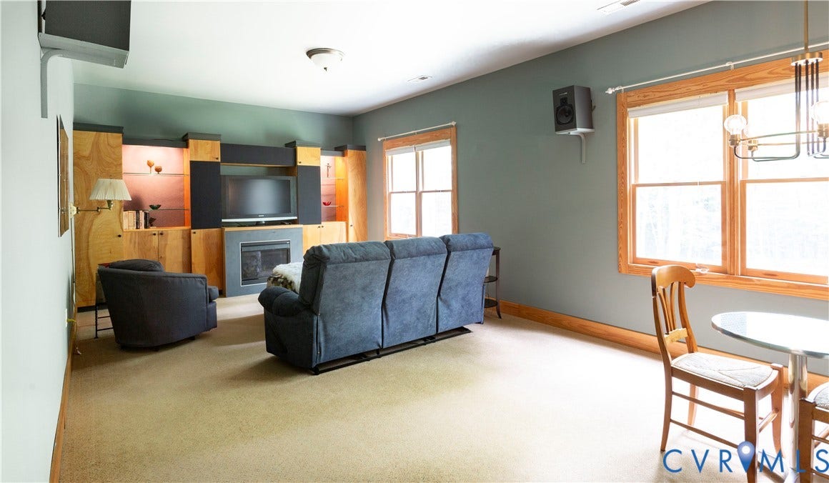 11880 Winterpock Road, Winterpock, Chesterfield, VA 23838 Built-in media wall. Accessible plumbing for future bar/sink area