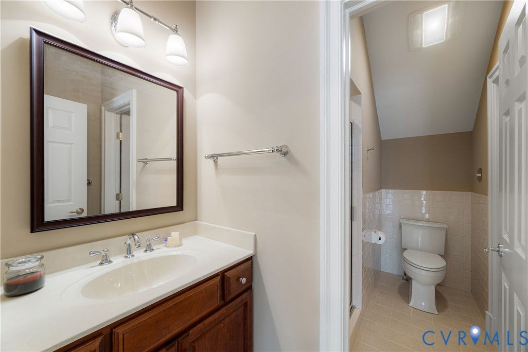 628 Cedar Run Road, Hermitage Country Club Area, Manakin Sabot, VA 23103 Private vanity in the shared bath