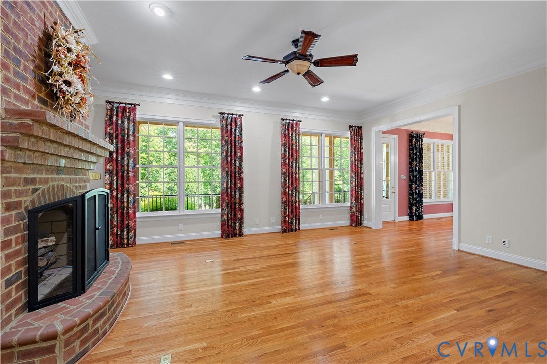 628 Cedar Run Road, Hermitage Country Club Area, Manakin Sabot, VA 23103 View toward the kitchen
