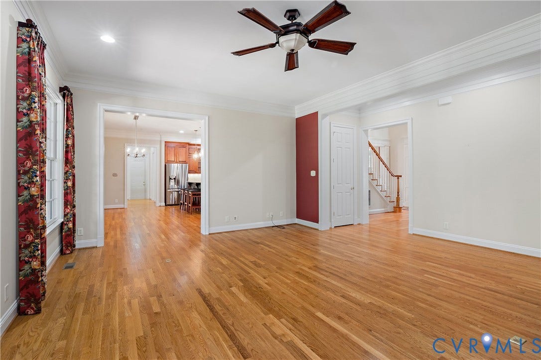 628 Cedar Run Road, Hermitage Country Club Area, Manakin Sabot, VA 23103 Toward the kitchen and front foyer
