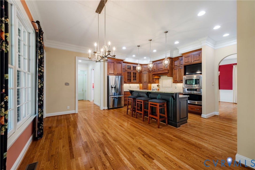 628 Cedar Run Road, Hermitage Country Club Area, Manakin Sabot, VA 23103 Access to the rear hallway with powder room, laundry room and "stop and drop" area