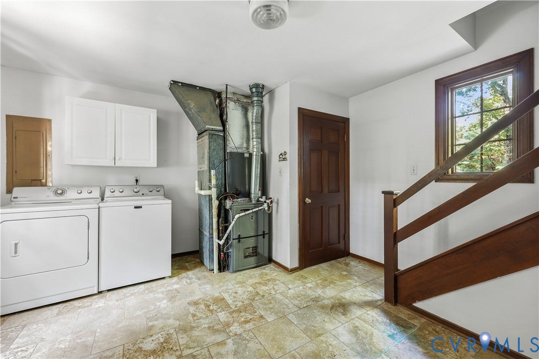 2725 Queenswood Road, Salisbury, Midlothian, VA 23113 Washer & Dryer convey. The HVAC system is approximately 8 years old.