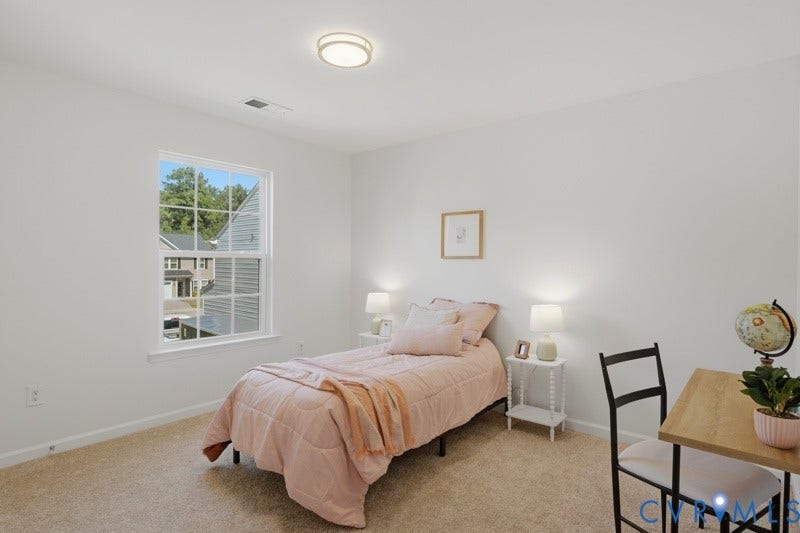 6012 Regal Crest Drive, Kings Grove, Chesterfield, VA 23832 Recessed lighting, large window, neutral carpeting, and light-toned wall finishes
