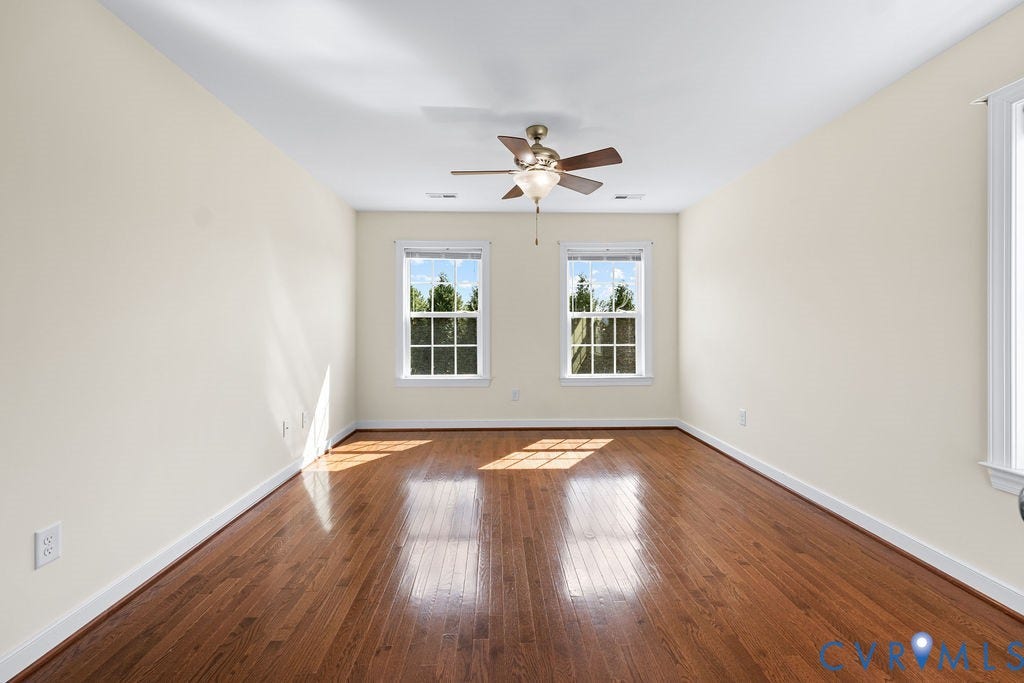 2nd floor bedroom with walk-in closet, and hardwood floors