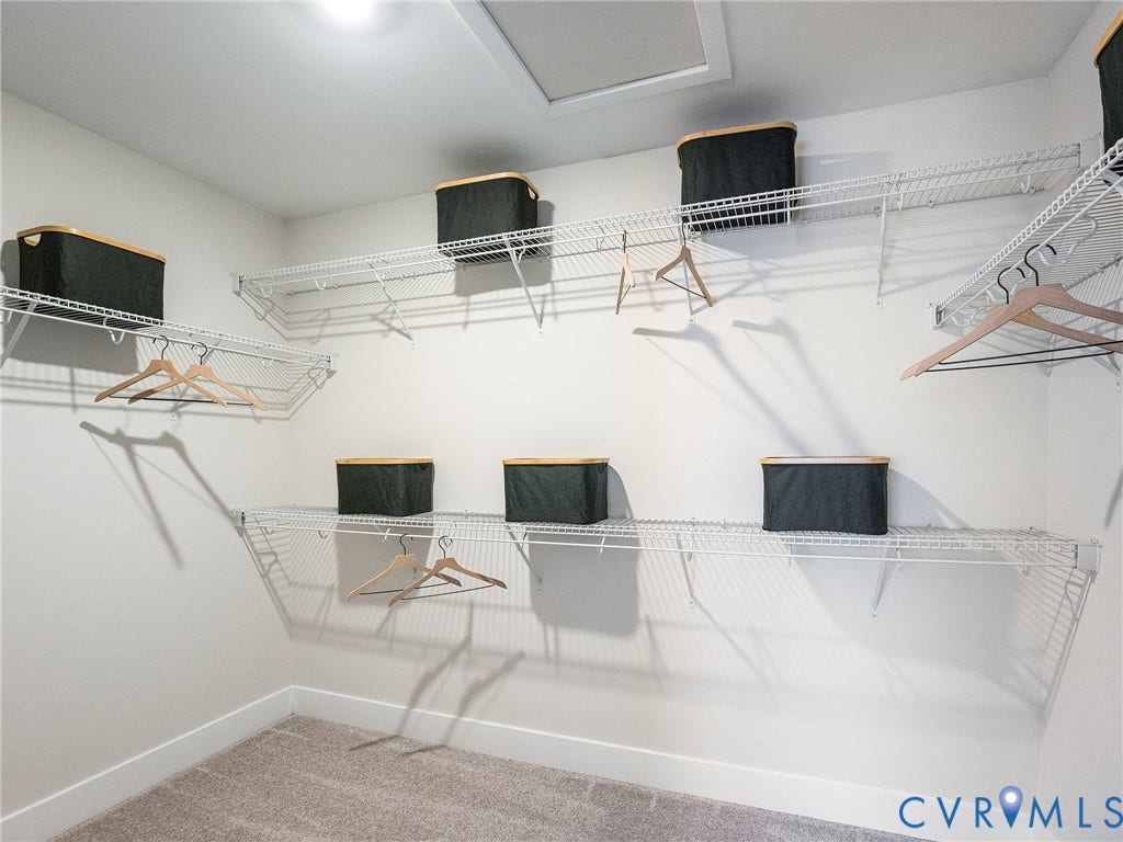 3724 Larimar Lane, Everstone, Richmond, VA 23223 White wire shelving system providing multiple storage levels