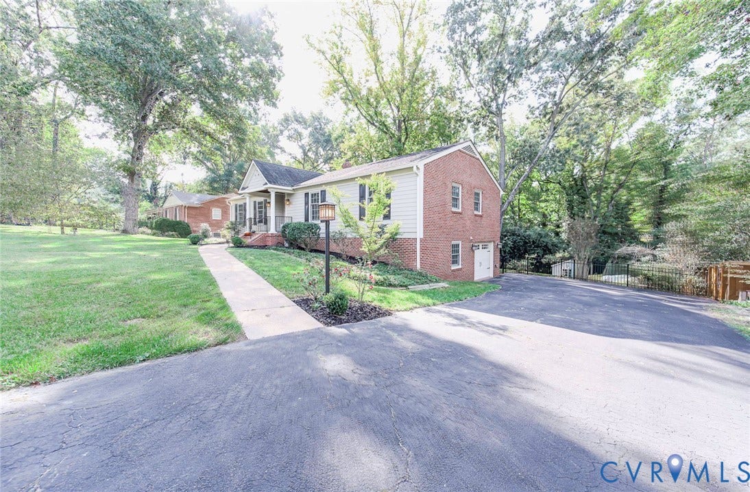 10309 Collinwood Drive, Henrico, VA 23238 Side View and long wide driveway