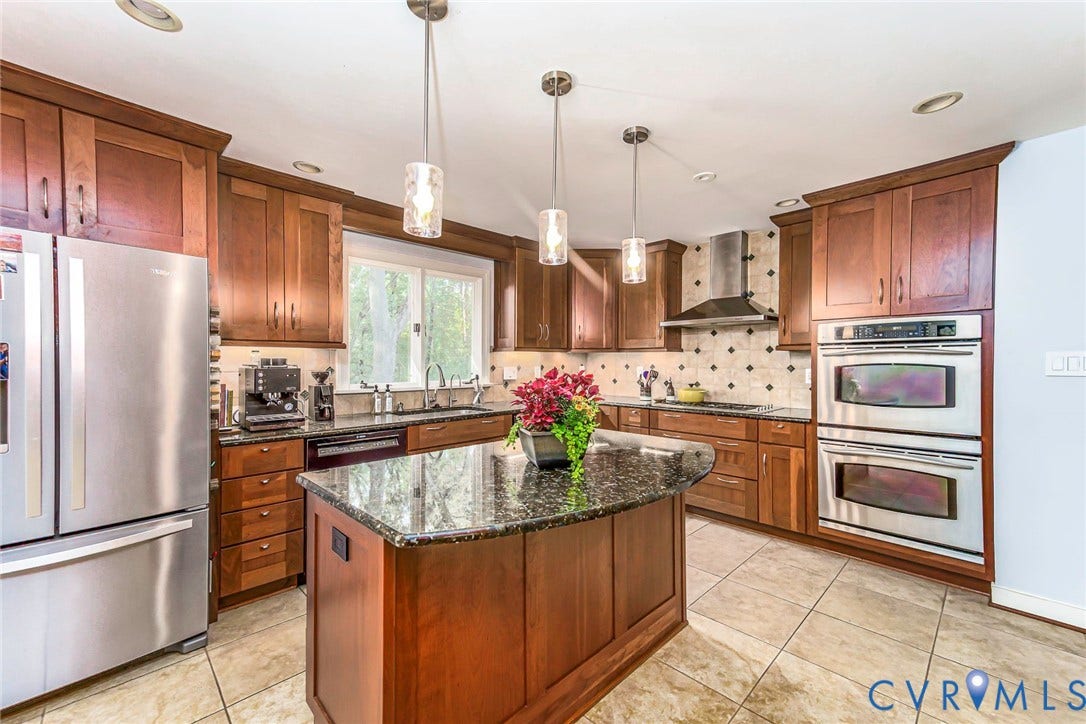 10309 Collinwood Drive, Henrico, VA 23238 Kitchen with SS appliances including double stove and exhaust fan