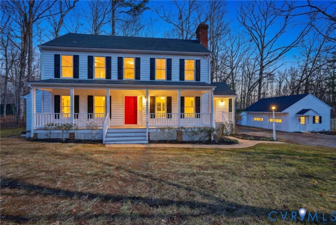 3264 Sherwood Ridge Way, Powhatan, VA 23139 Hardwood flooring, white walls, recessed lighting, and two windows with white trim