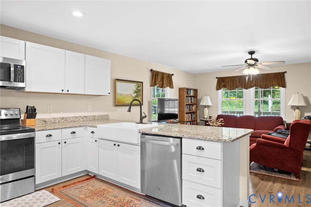 6626 Jackson Road, Quinton, VA 23141 Abundant prep space and a functional layout make this kitchen as practical as it is stylish.