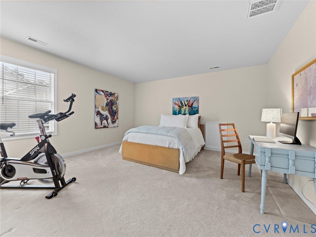 1663 Centerville Parke Lane, The Parke At Centerville, Manakin Sabot, VA 23103 Carpeted flooring, neutral wall tones, window with blinds, recessed lighting
