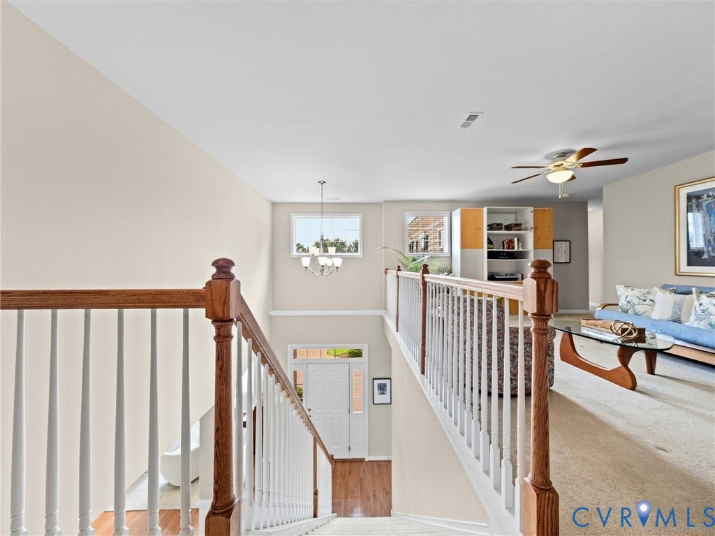 1663 Centerville Parke Lane, The Parke At Centerville, Manakin Sabot, VA 23103 Two-story entry with wood-finish flooring