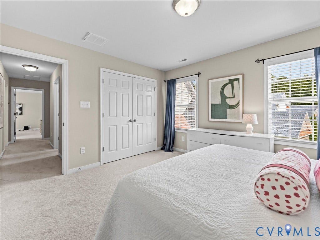 1663 Centerville Parke Lane, The Parke At Centerville, Manakin Sabot, VA 23103 Plush carpeting, dual windows, and ceiling-mounted lighting