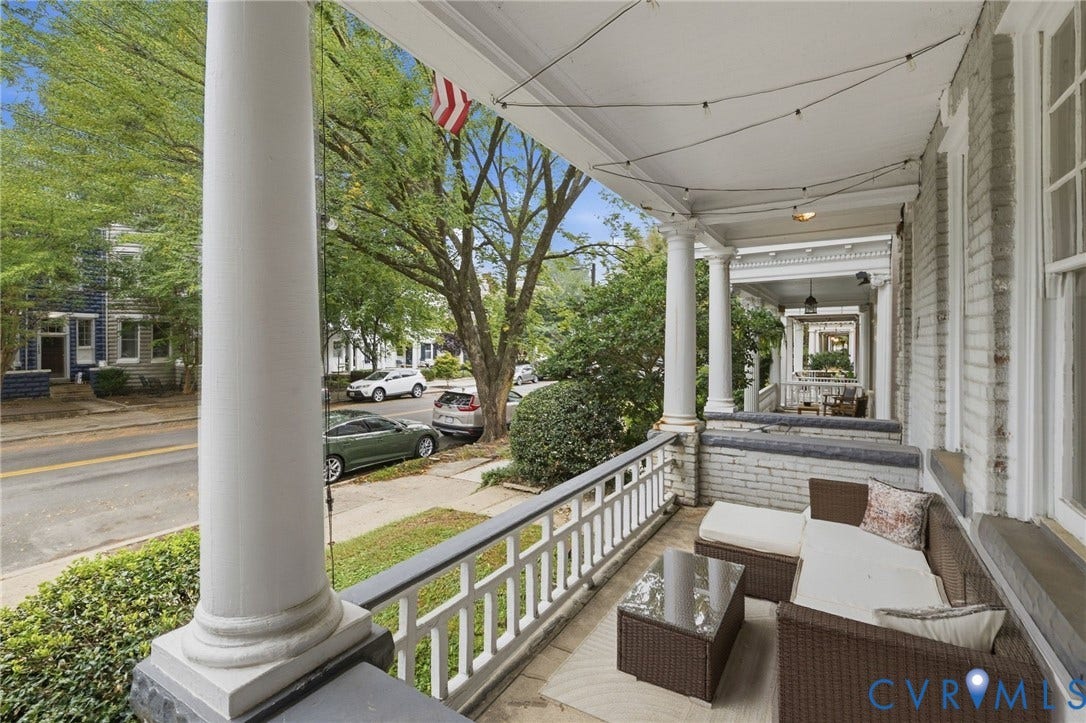 1721 Grove Avenue, The Fan, Richmond, VA 23220 Front Porch